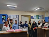 دیدار اعضای جمعیت هلال احمر شهرستان کوه چنار با کادر درمان بیمارستان قائمیه