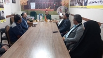 دیدار کادر بهداشت و درمان شهرستان کوه چنار با فرمانده حوزه بسیج عشایر